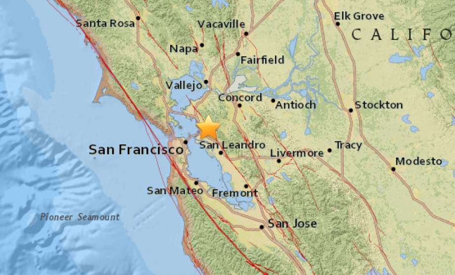 Temblor de 4,4 sacude San Francisco sin causar daños