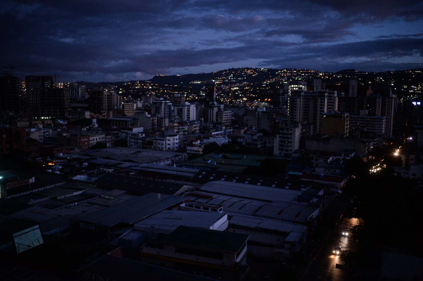 Las fotos del apagón en Caracas que dieron la vuelta al mundo