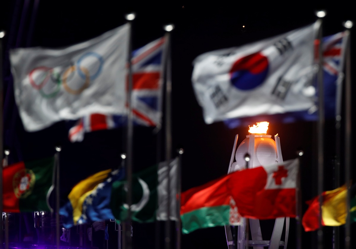 En imágenes: La espectacular ceremonia de apertura de los JJOO de Invierno