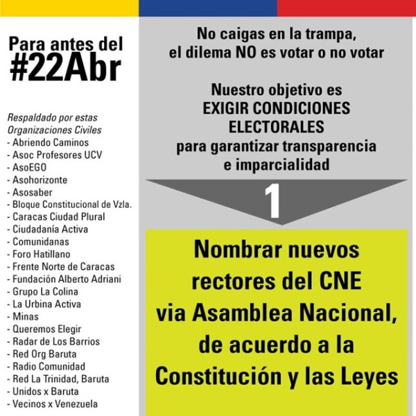 20 ongs elevaron a la ONU petición de elecciones libres en Venezuela