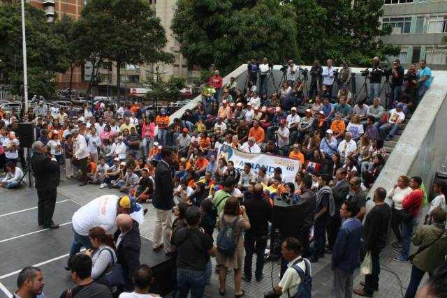 Foto: Protesta contra la detención de Leopoldo López / Juan Peraza - lapatilla.1eye.us