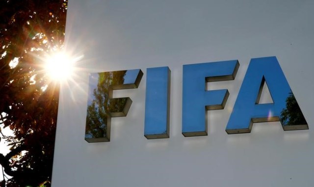 El logo de la FIFA en su sede en Zúrich, sep 26, 2017.   REUTERS/Arnd Wiegmann