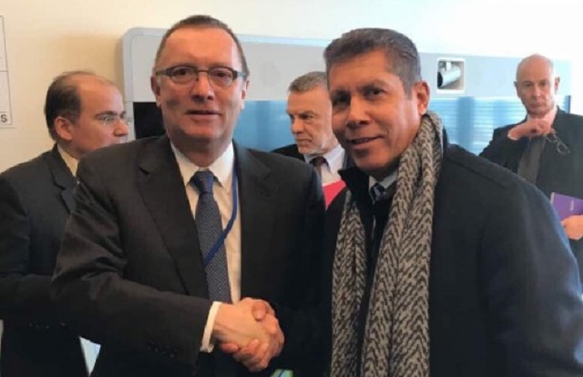 Henri Falcón, candidato presidencial, de visita en la ONU // Foto @HenriFalconLara