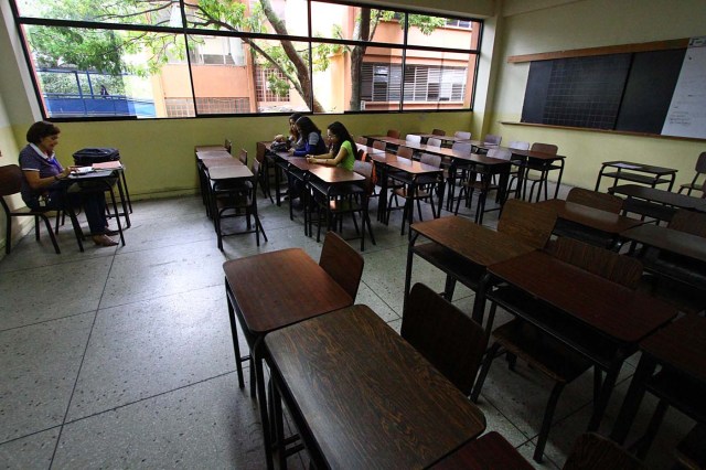 Los salones de la Universidad de los Andes en San Cristóbal, Táchira  / Foto AFP / GEORGE CASTELLANOS 23, 2018. / AFP PHOTO / GEORGE CASTELLANOS 
