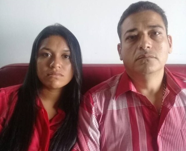 Eduaris Solis Marín y Gerald Zambrano, padres de las víctimas de abuso sexual infantil en manos de sus abuelos