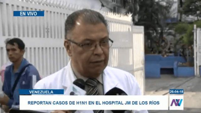 Foto: El presidente de la Sociedad Venezolana de Puericultura y Pediatría, Huníades Urbina Medina  / Tv Venezuela 