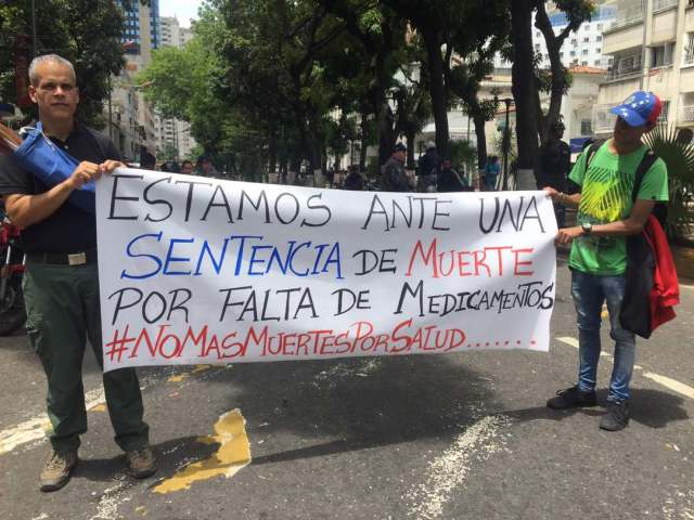 Foto: Protesta en el Hospital de Niños J. M. de los Ríos en Caracas / Steffany Carvajal - lapatilla.1eye.us