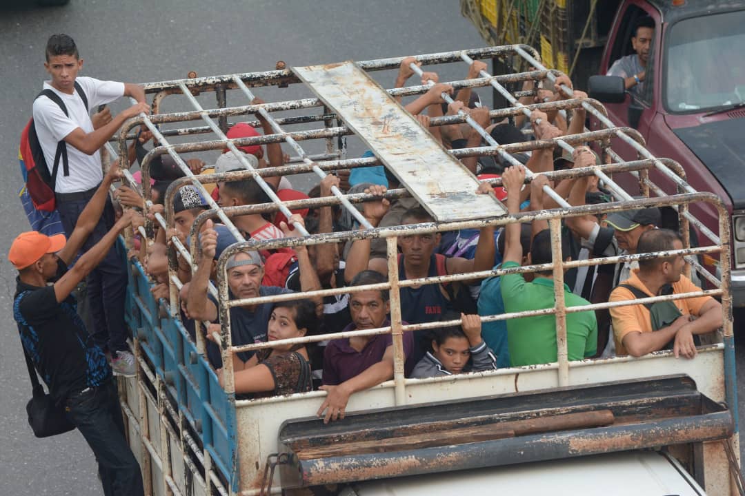 ¡Como cochinos! El nuevo sistema de transporte de los carabobeños (Fotos)