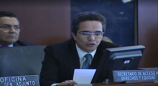 Mauricio Rands, secretario de Acceso a Derechos y Equidad de la OEA