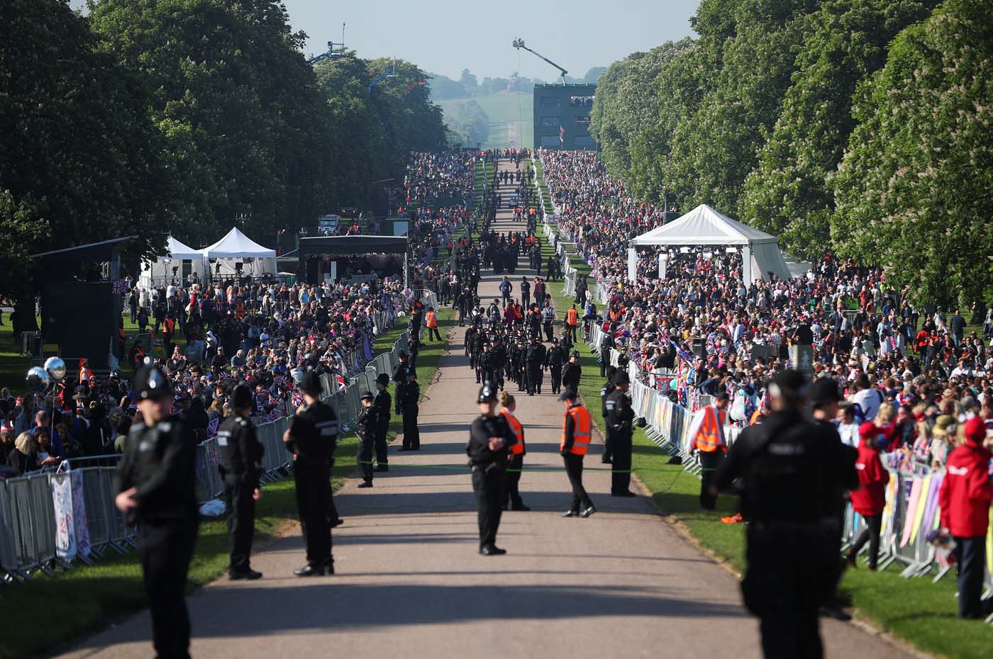 Comienzan a llegar los primeros invitados a la ceremonia religiosa en Windsor (Fotos)