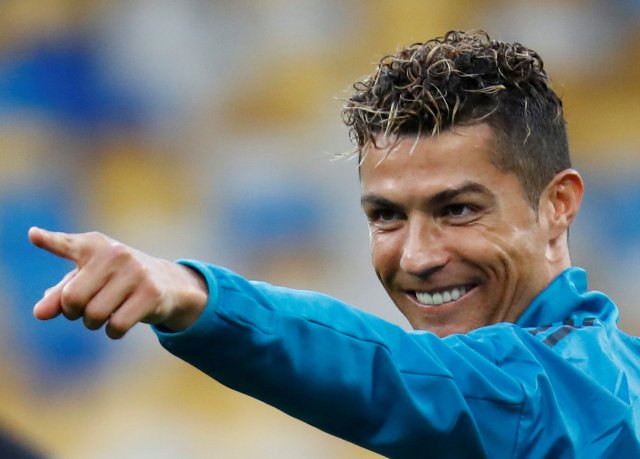 Soccer Football - Champions League Final - Real Madrid Training - NSC Olimpiyskiy Stadium, Kiev, Ukraine - May 25, 2018   Real Madrid's Cristiano Ronaldo during training   REUTERS/Kai Pfaffenbach     TPX IMAGES OF THE DAY