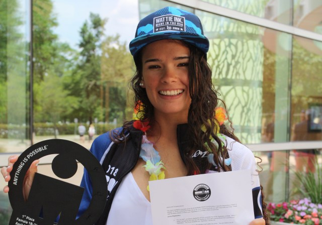 La venezolana Zoe Bello tiene ahora el reto de participar el 13 de octubre de 2018 en el Campeonato Mundial IRONMAN de Hawai | FOTO: Nota de Prensa