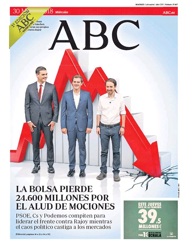 Portadas de la prensa internacional de este miércoles 9 de mayo de 2018