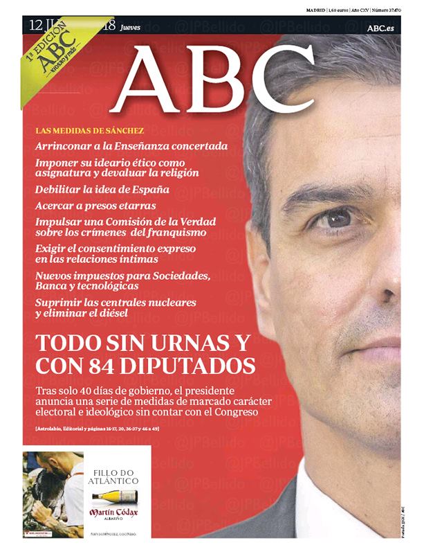 Portadas de la prensa internacional de este jueves 12 de julio de 2018