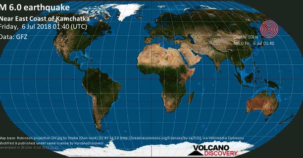 Sismo de 6.4 sacude el este de Rusia (video)