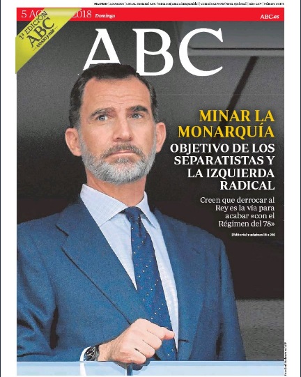 Portadas de la prensa internacional de este domingo 5 de agosto de 2018