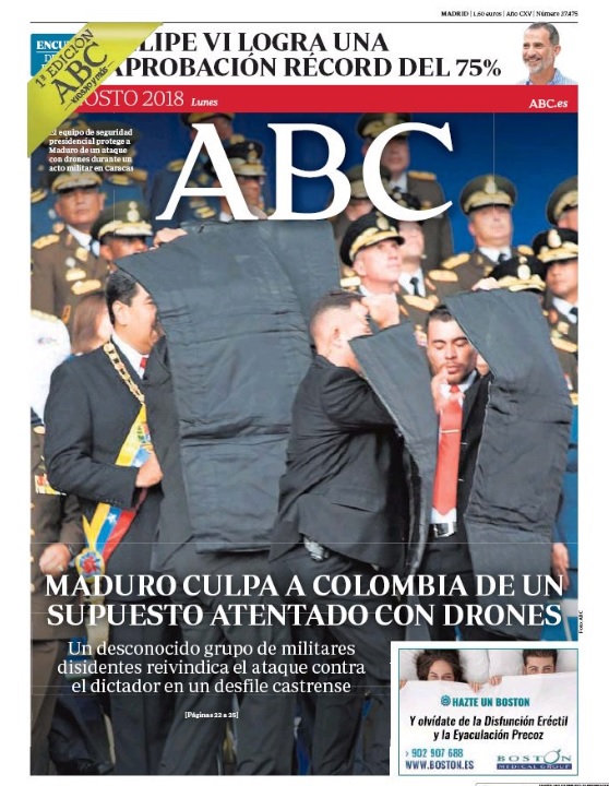 Portadas de la prensa internacional de este lunes 6 de agosto de 2018