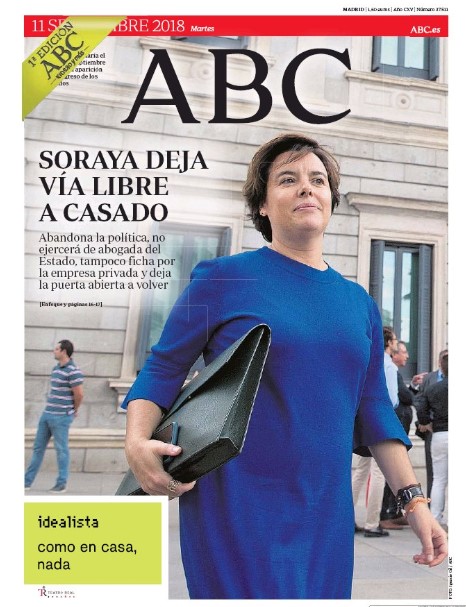 Portadas de la prensa internacional de este martes 11 de septiembre de 2018