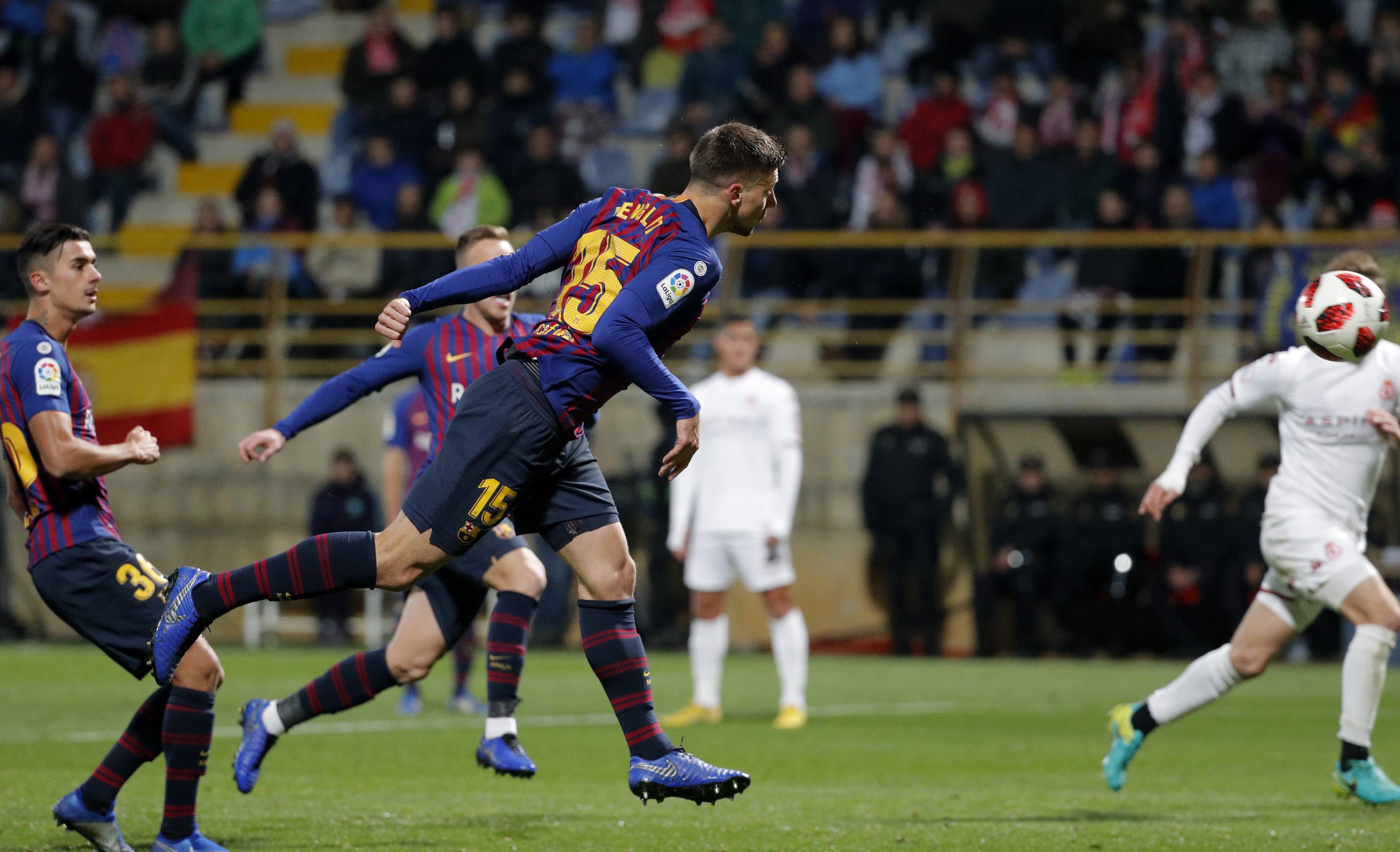 Lenglet salva el honor del Barcelona frente al Cultural Leonesa