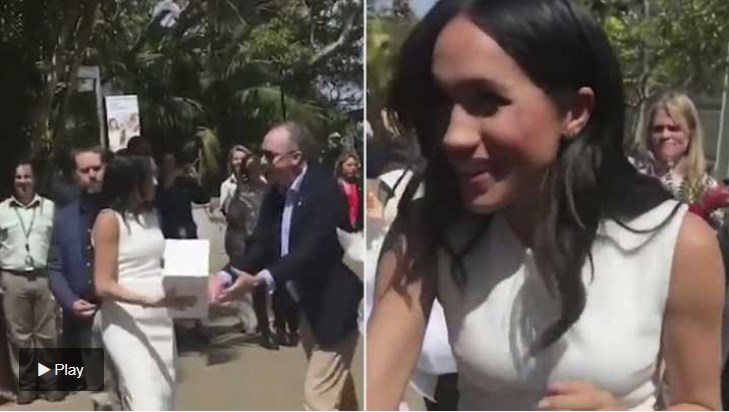 Qué le dijo el príncipe Harry a un hombre que le regaló flores a Meghan Markle