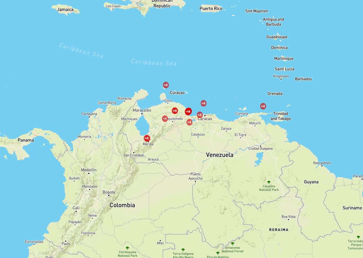 Once sismos se han registrado en Valencia desde las 12:06 de la madrugada #3Ene