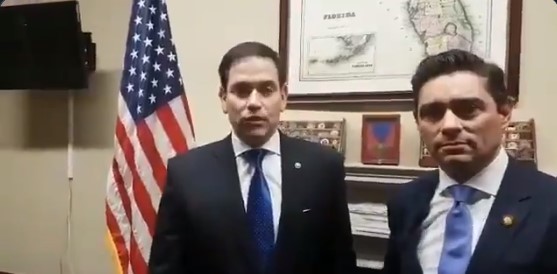 Previo a discurso de Trump, Carlos Vecchio y Marco Rubio expresan apoyo a Venezuela (VIDEO)