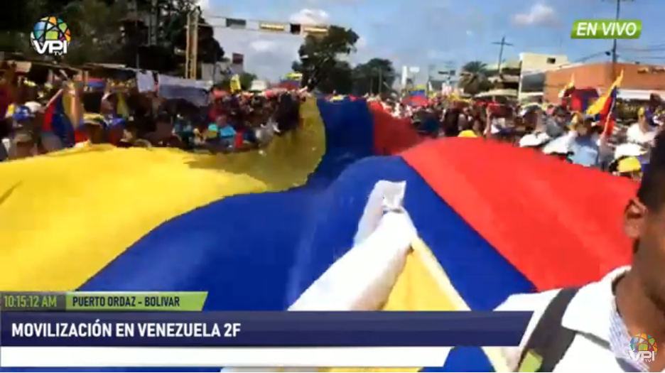 En Bolívar marchan por una nueva Venezuela #2Feb