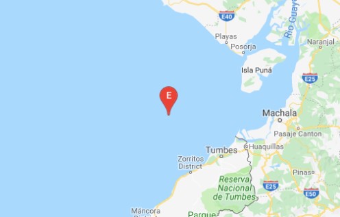 Sismo de magnitud 4,5 sacude zona marina de Ecuador fronteriza con Perú