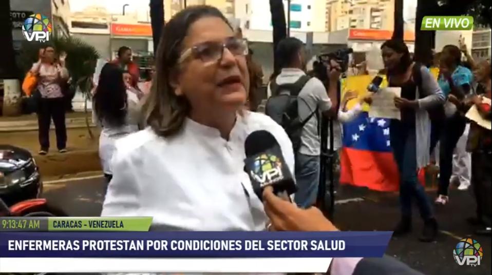 Enfermeras protestan en el Hospital de Niños para exigir mejoras en las condiciones laborales #15Abr