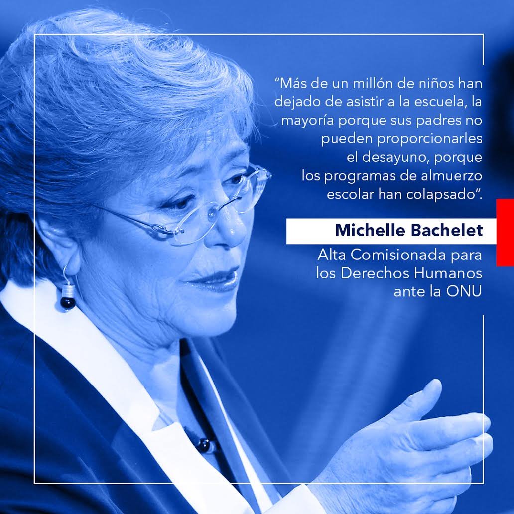 Posicionan etiqueta #MuchoQueMostrarteBachelet tras llegada de la Alta Comisionada a Caracas