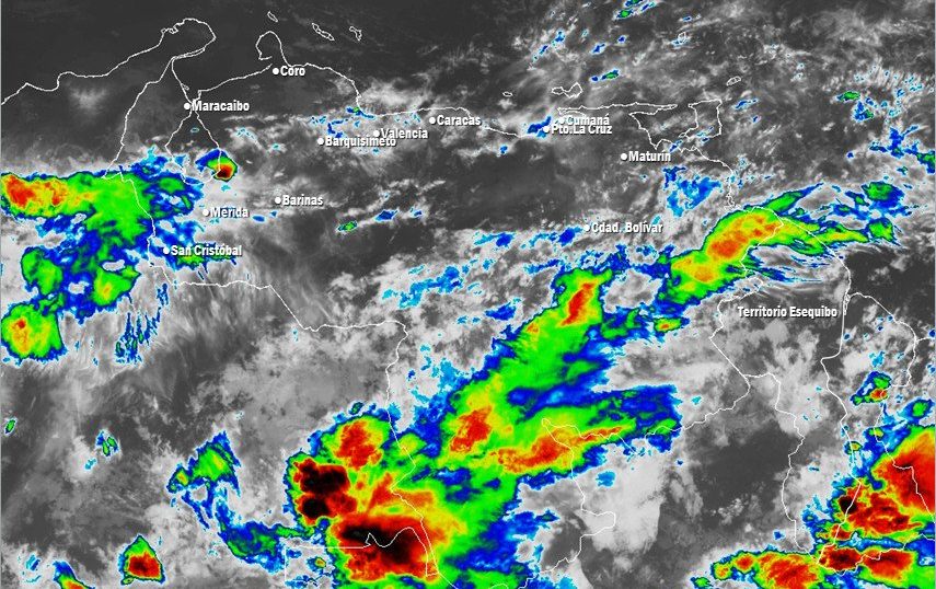 El estado del tiempo en Venezuela este sábado #15Jun, según Inameh