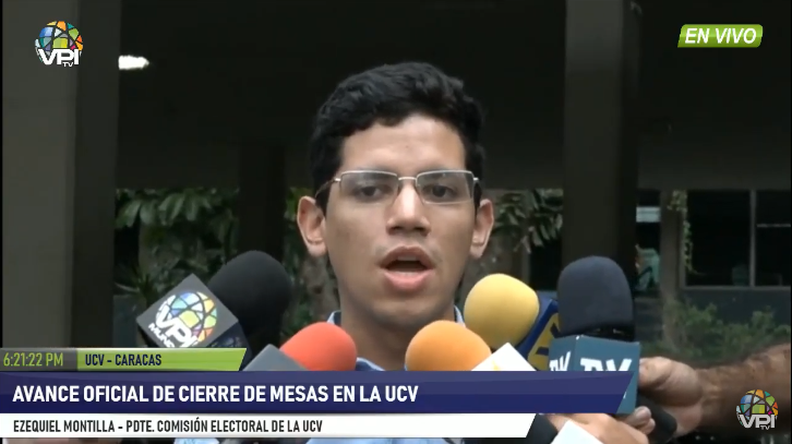 Presidente de la Comisión Electoral de la UCV anuncia el cierre oficial de todas las mesas