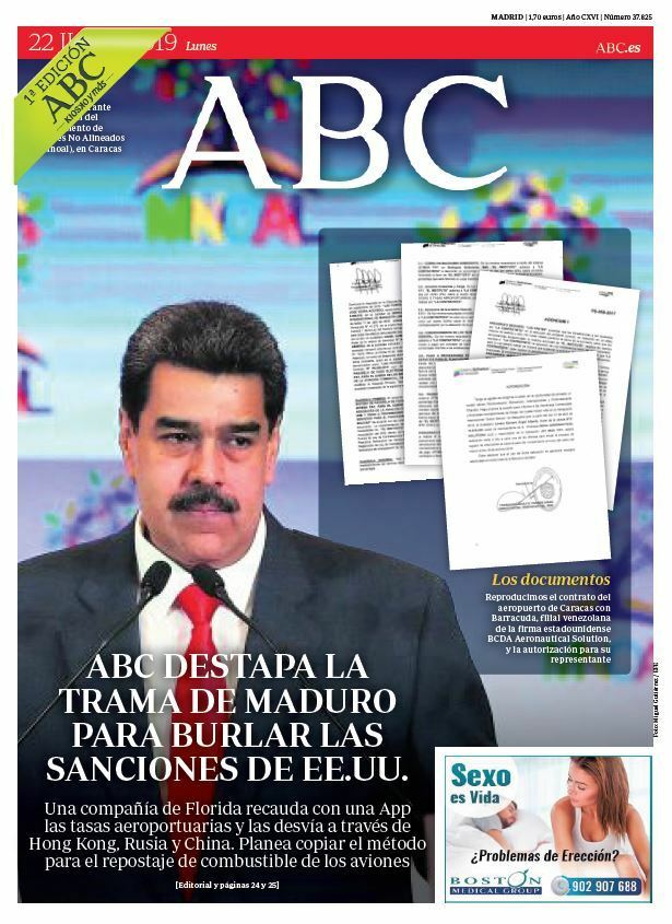 Portadas de la prensa internacional de este lunes 22 de julio de 2019