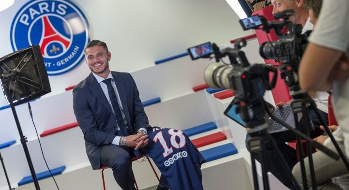 El delantero argentino Mauro Icardi oficialmente se va cedido al PSG