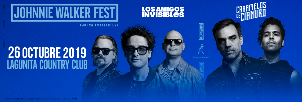 Johnnie Walker Fest 2019 reúne a Los Amigos Invisibles  y a Caramelos de Cianuro