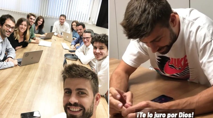 Gerard Piqué hizo público su número de teléfono: Le llovieron llamadas y mensaje (Videos)