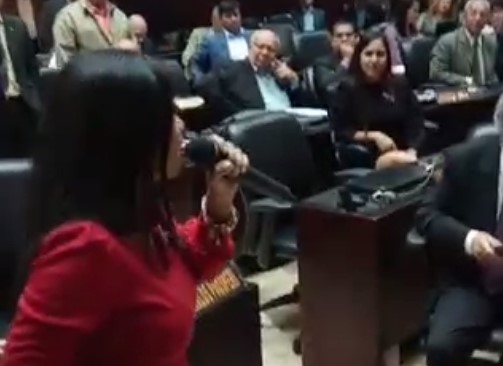 Diputada Maulibert Baloa le cayó la boca a la bancada del Psuv #15Oct (Videos)