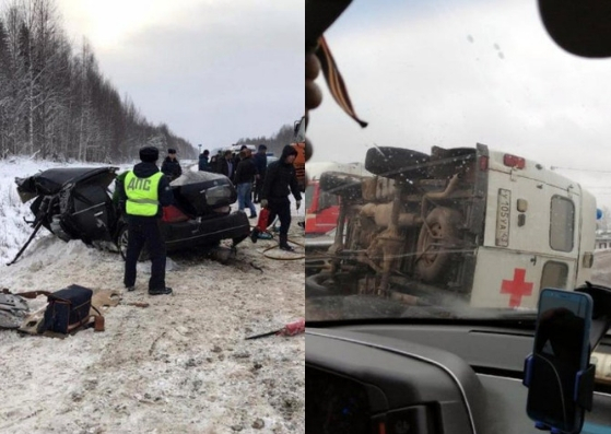 Niño sobrevive tras dos accidentes, de coche familiar y de ambulancia