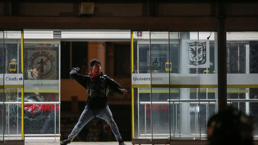 Manifestantes bloquearon transporte de Bogotá durante segundo día de protestas