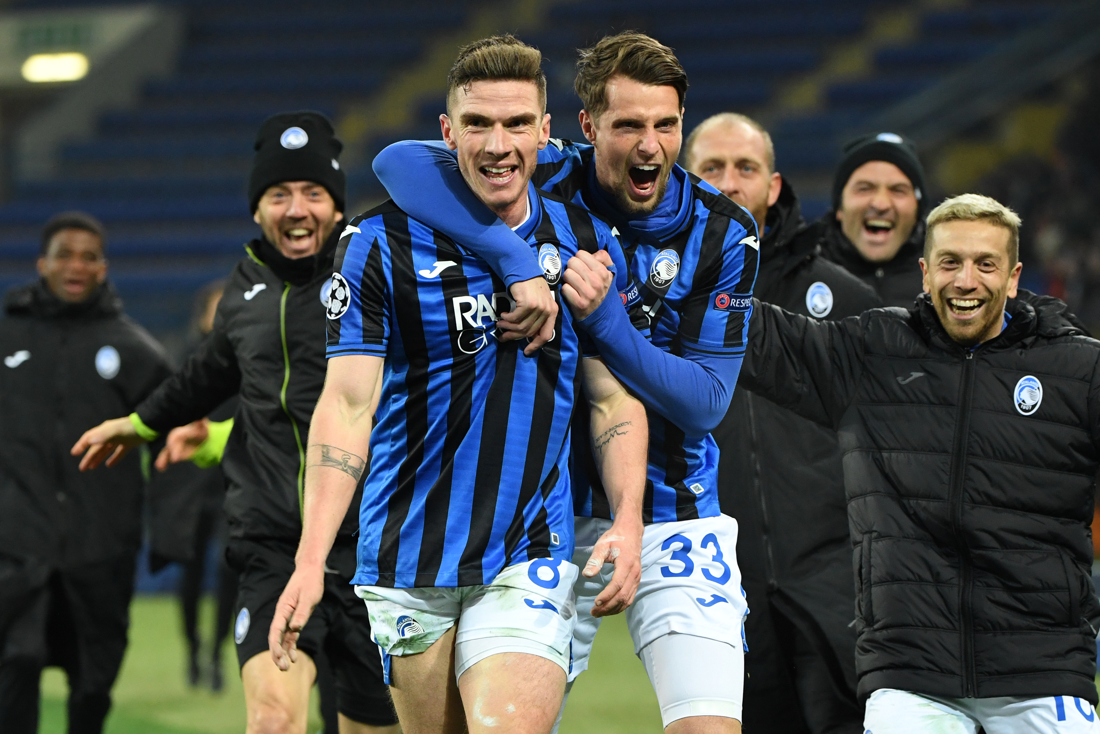 El Atalanta hace historia y jugará los octavos de Champions por primera vez