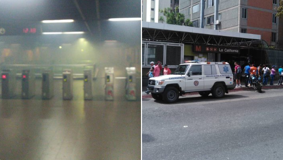 Desalojaron la estación del Metro La California por el incendio de sus transformadores (FOTOS)