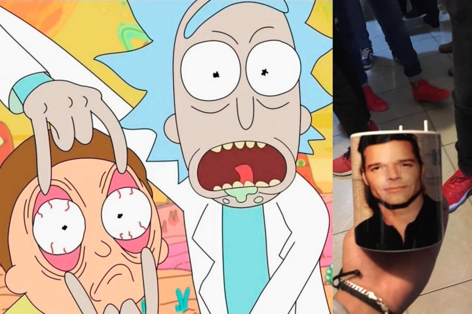 El peor amigo secreto: Pidió una taza de Rick y Morty pero recibió una de Ricky Martín (fotos)