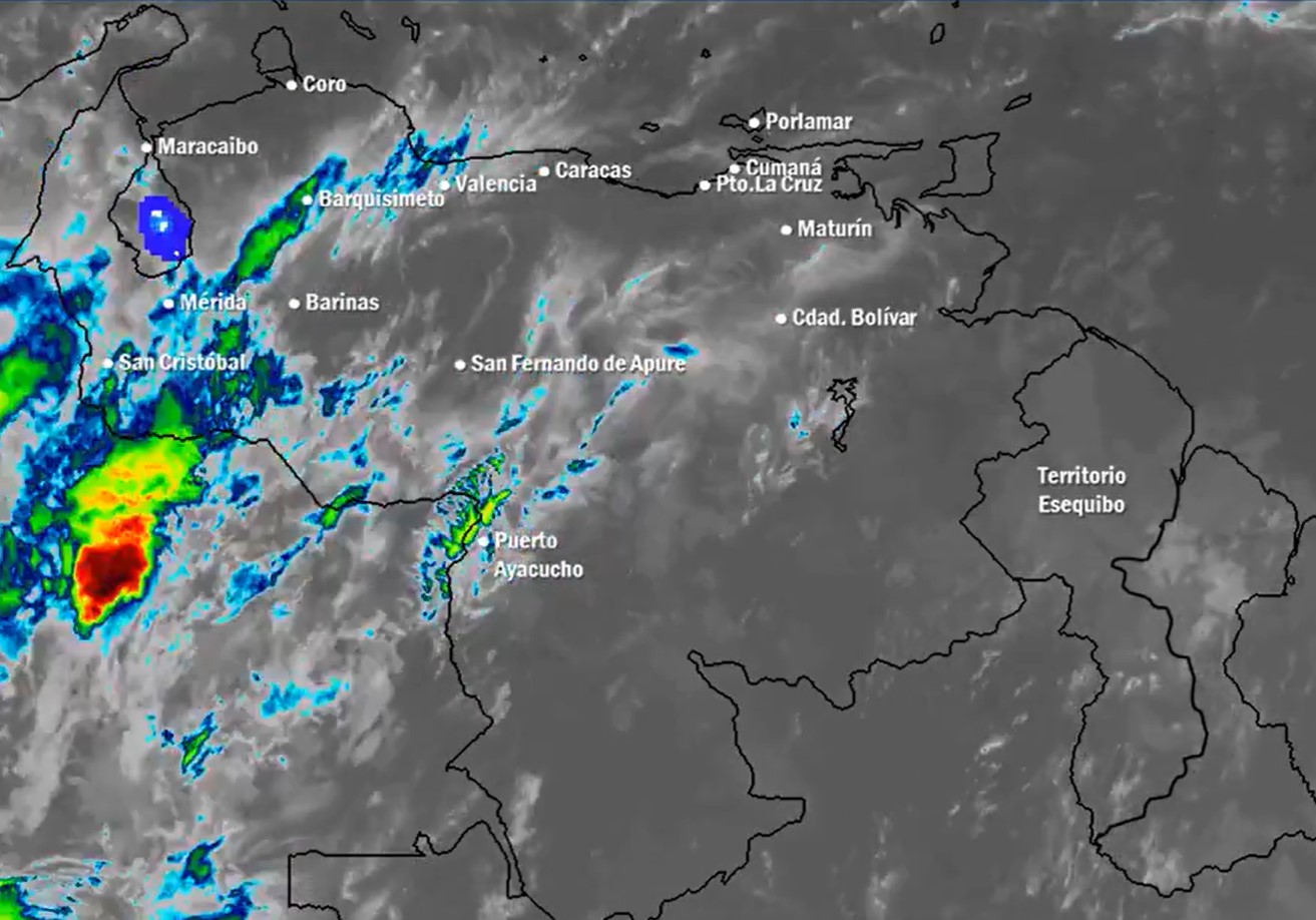 El estado del tiempo en Venezuela este sábado #4Ene, según el Inameh