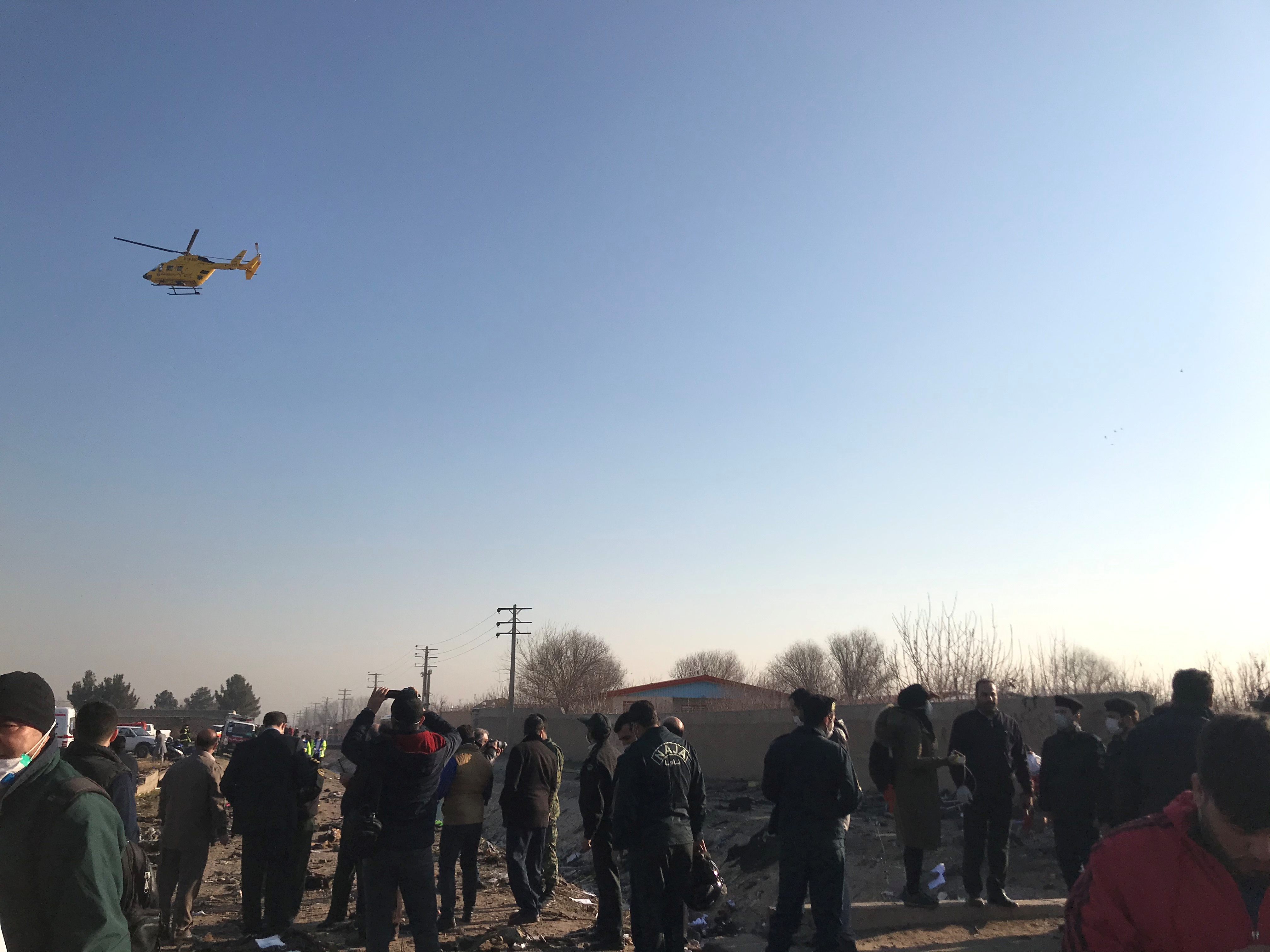 La mayoría de pasajeros del avión que se estrelló en Irán eran extranjeros