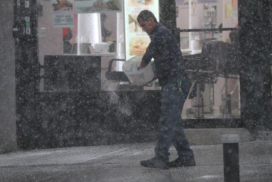 Hoy caerán chubascos de nieve en Nueva York