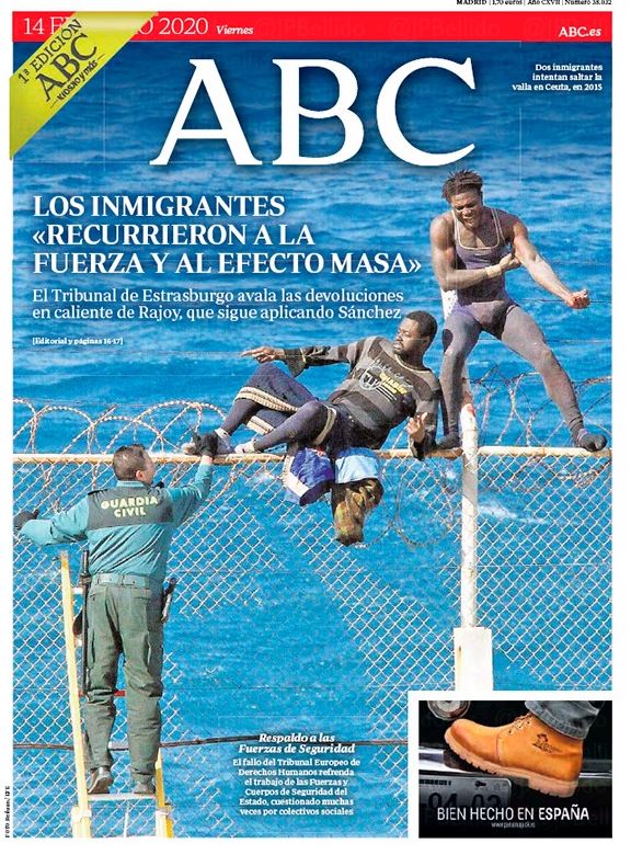 Portadas de la prensa internacional de este viernes 14 de febrero de 2020