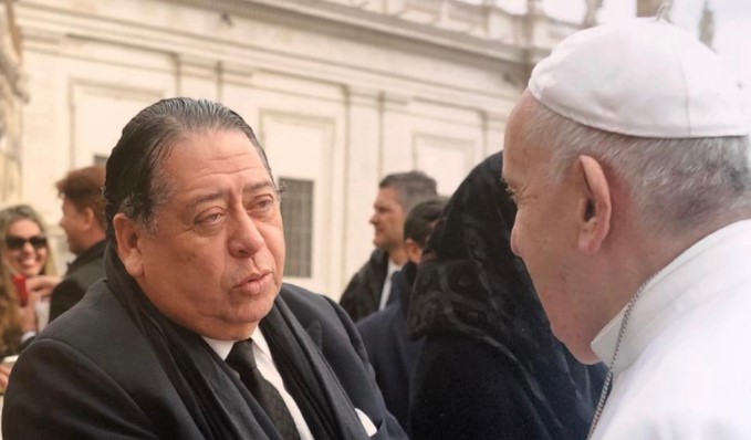 Escarrá fue a llorarle al papa Francisco porque le suspendieron una charla en Italia (FOTOS)