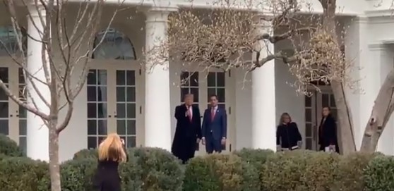 EN VIDEO: Juan Guaidó acompaña a Donald Trump al Despacho Oval de la Casa Blanca