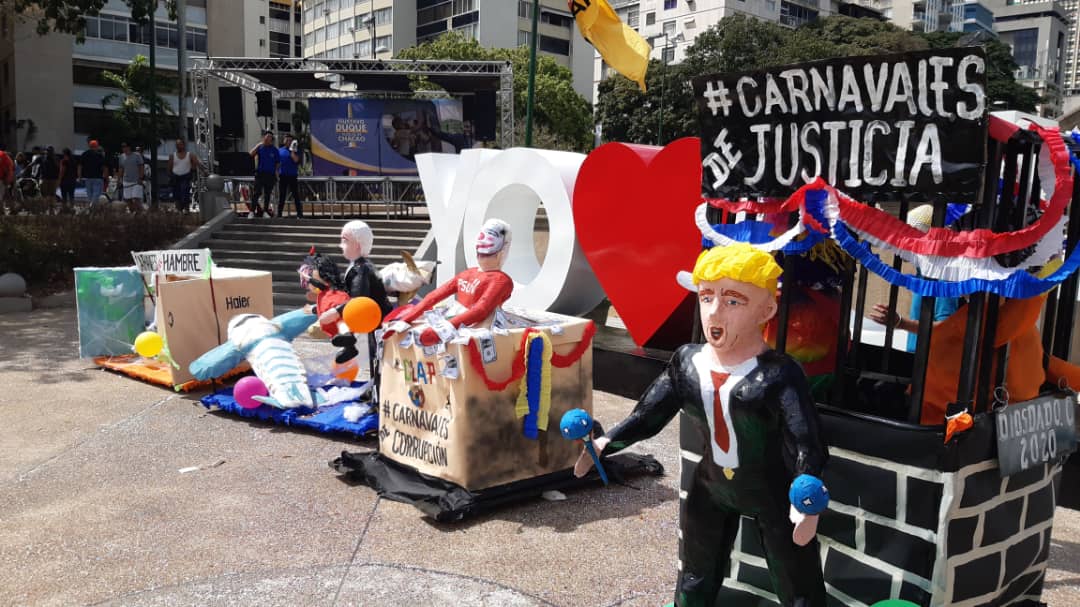 Los “Carnavales del hambre” en Altamira fueron protagonizados por Maduro & Co. (Fotos y Videos)