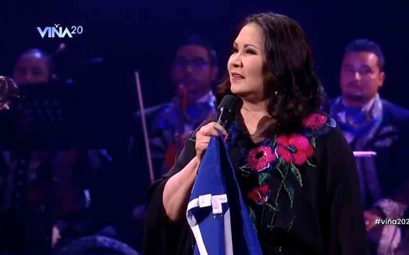 El gesto de Ana Gabriel con los venezolanos durante el Festival Viña del Mar 2020